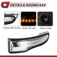 thumbnail image 4 of Luz de señal de giro LED del espejo derecho delantero para Kia Rondo 2014-2017 Luz de marcador lateral No.87623A4000 Amarillo, 4 of 6