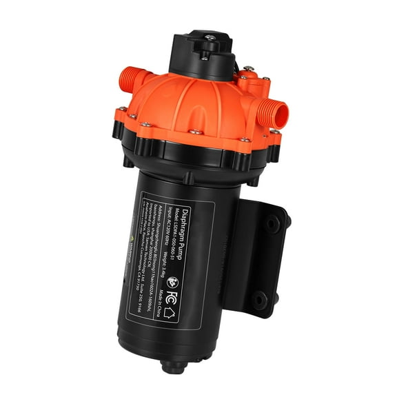 KFFKFF 110V AC Water Pressure Pump, 5 GPM Flow Rate, 5-Chamber Electric Diaphragm Pump with Automatic Pressure Switch, 60 PSI Max, Suitable for Home, Kitchen, Garden Irrigation, and Car Washing