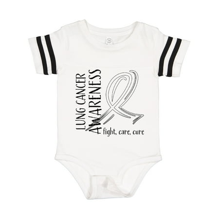 

Inktastic Lung Cancer Awareness- Fight Care Cure Gift Baby Boy or Baby Girl Bodysuit