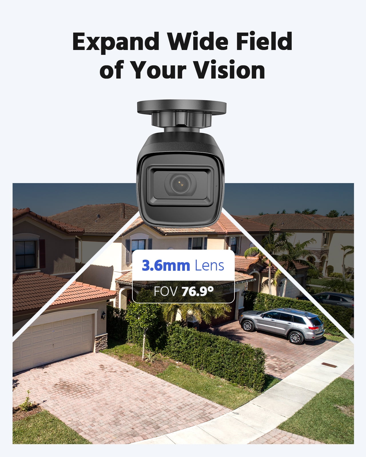 ANNKE 2MP Wired Security Camera, 1080P HD TVI Add-on Outdoor CCTV Bullet Cameras, 66ft IR Night Vision, IP67 Weatherproof for Home & Business Surveillance, 4 Pack