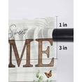thumbnail image 6 of Eucalyptus Leaves Tier Curtains 36 Inch Length,Sheer Curtains for Bedroom Living Room Window Farmhouse Botanical Plants Wooden Grain Small Half Window Kitchen Curtains & Drapes 27.5"x36" 2 Panels, 6 of 6