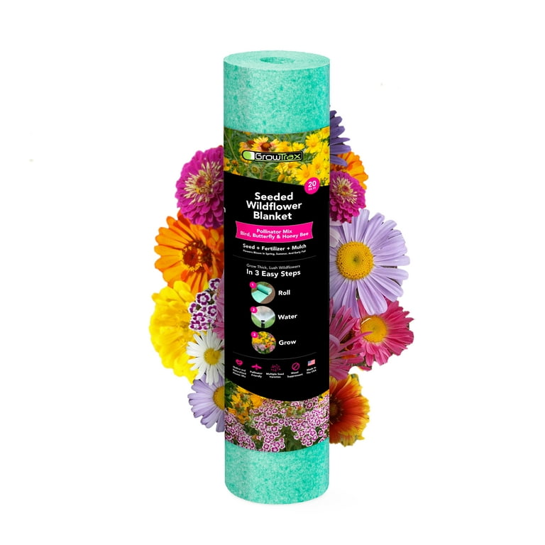 Growtrax Seeded Wildflower Blanket Pollinator Mix