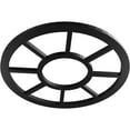thumbnail image 2 of 20"OD x 7 1/4"ID x 1/2"P Grace Architectural Grade PVC Pierced Ceiling Medallion, Black, 2 of 10