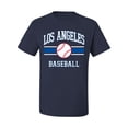 thumbnail image 2 of Wild Bobby City of Los Angeles LA Baseball Fantasy Fan Sports Men's T-Shirt, Navy, Small, 2 of 6