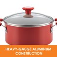 thumbnail image 7 of Rachael Ray 15-Piece Get Cooking! Aluminum Nonstick Pots and Pans Set/Cookware Set, Red, 7 of 7