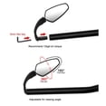 thumbnail image 3 of ziyahi Bicycle Mirror 360° Rotatable Handlebar Mirror Bicycle Rear View Mirror Wide Angle Lens for 16-22 mm Handlebars, 3 of 8