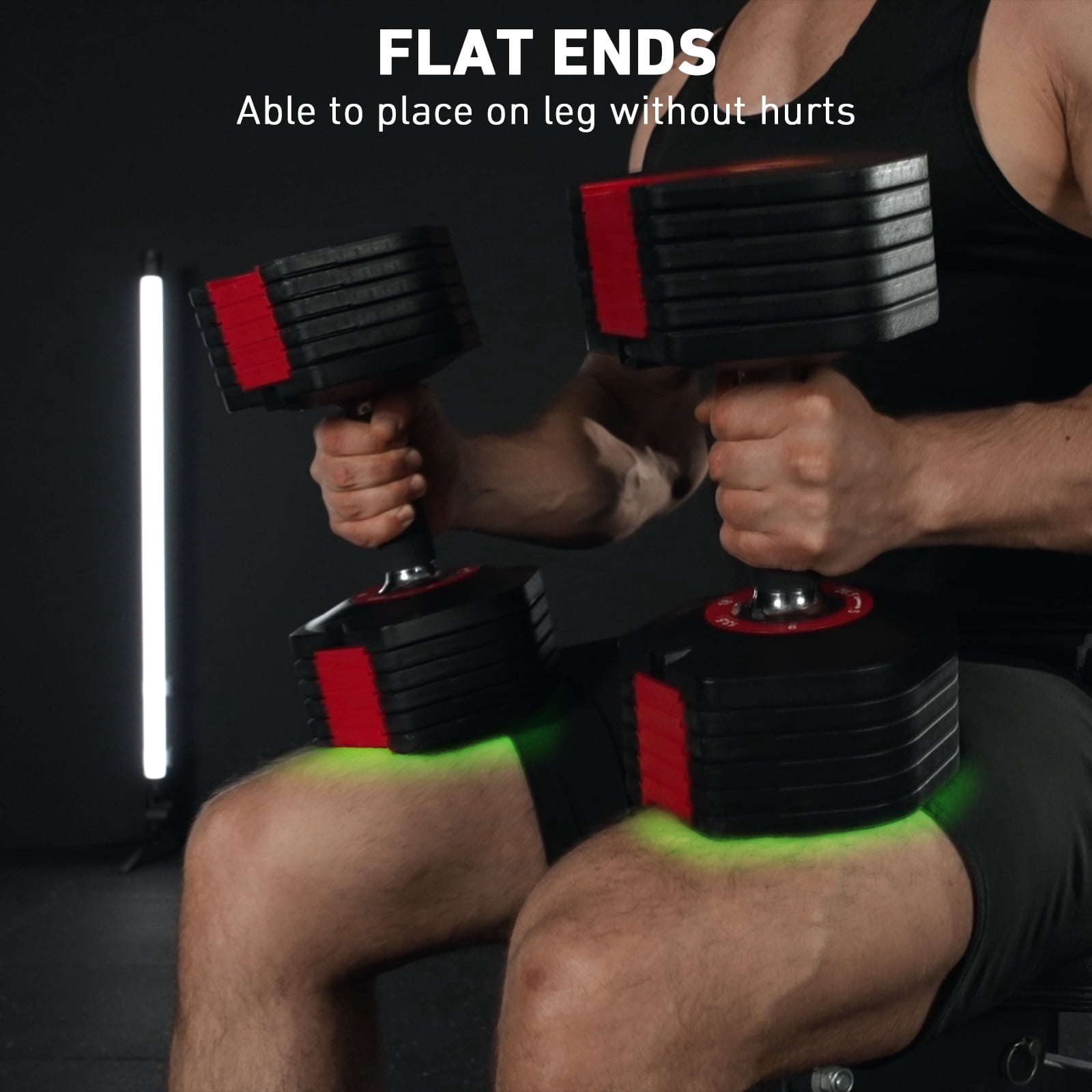 Syedee All-in-One Home Gym System with Folding Chest Press – 90+ Exercises in One Space-Saving Machine 53LB(26.5LB*2) Adjustable Dumbbells