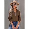 thumbnail image 3 of Women's O-Ring Zip-Up Sweatshirt, 3 of 4