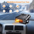thumbnail image 2 of Samovi Car Heater, Car Heater Fan, Auto Heater Defogger, 12V 150W Portable Car Fans, 360° Rotation, Plug Adjustable Thermostat in Cigarette Lighter, 2 in 1 Heating/Natural Wind Function, 2 of 8