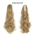 thumbnail image 2 of HKEJIAOI Ponytail Extension Drawstring Pony Tails Hair Extensions Long Curly Wavy Ponytail Hair Extension Natural Synthetic Ponytail Hair Pieces for Women, 2 of 2