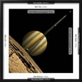 thumbnail image 5 of Art.com An Artist's Depiction of a Ringed Gas Giant Planet with Six Moons Art Print, Black Frame Wall Art, 21" x 21", 5 of 5