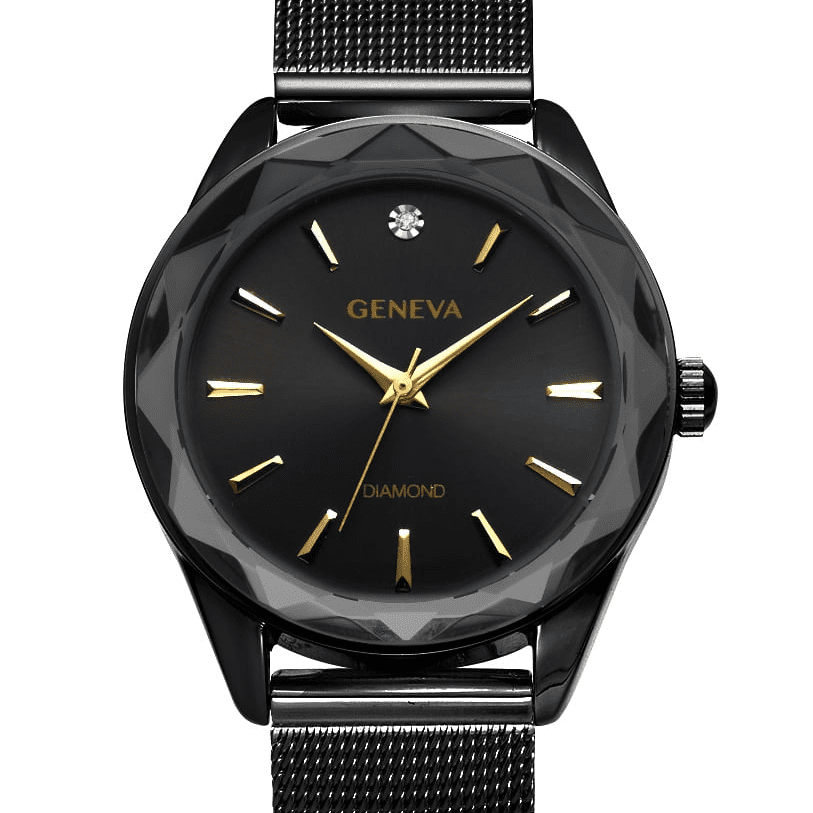 Geneva diamond watch men hotsell