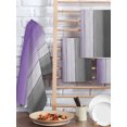 thumbnail image 2 of Purple Gray Ombre Kitchen Dish Towels for Drying Dishes Set of 4, Vintage Country Wooden Waffle Weave Microfiber Hand Tea Bathroom Towels Quick Dry & Absorbent Towel 15.7x23.6, 2 of 7