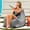 Charcoal, variant on Jaxx Juniper Outdoor Bean Bag Patio Chair & Poolside Lounge, Taupe Striped