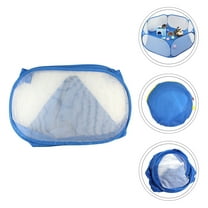 LOLIPPYY Outdoor Cat Playpen Square Blue Fabric 1Set