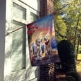 thumbnail image 6 of Great Pyrenees Two Hearts House Flag 28 in x 40 in, 6 of 7