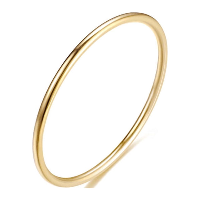 Anillo de acero de titanio Xihbxyly 1 mm versátil moda mujer
