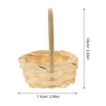 thumbnail image 2 of WHAMVOX 10Pcs Miniature Crates Bamboo Decoration Round For Small Item Organizer Beige, 2 of 6