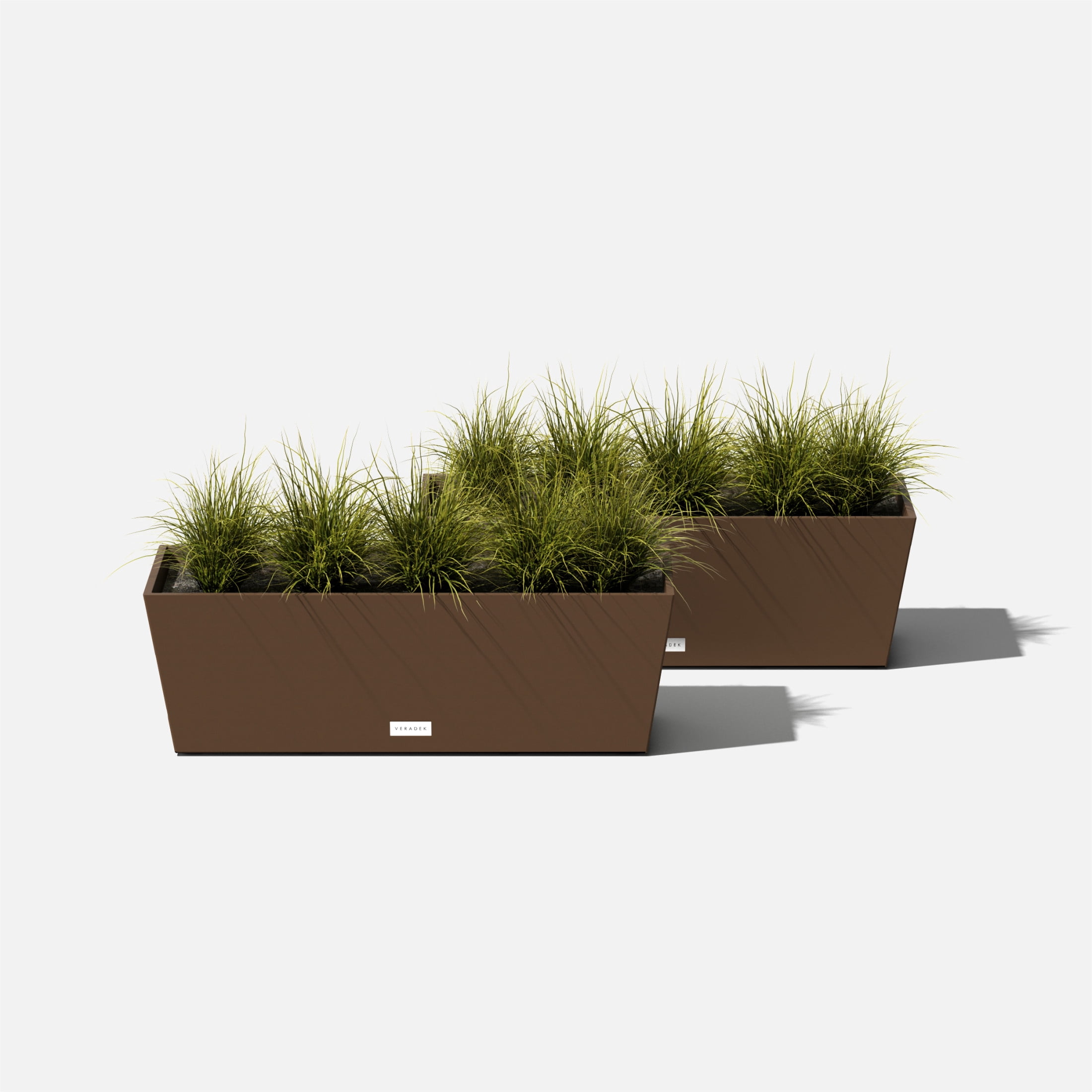 Veradek Pure Series Window Box 25" Plastic Planter 2-Pack Espresso