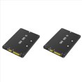 thumbnail image 1 of 2X Adaptador SSD 2 en 1 Que Combina M.2 NGFF Key B y MSATA A 3 de 2,5 Pulgadas, Caja Adaptadora Externa para SSD, 1 of 5