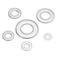 thumbnail image 2 of 105pcs 304 Flat Stainless Steel Washers M3 M4 M5 M6 M8 M10 for Screws Repair Kit Tool, 2 of 6