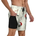 thumbnail image 3 of Daiia Christmas Pug Dog Mens Swim Trunks Swim Shorts Quick Dry Swim Shorts with Mesh Lining Pockets-X-Large, 3 of 9