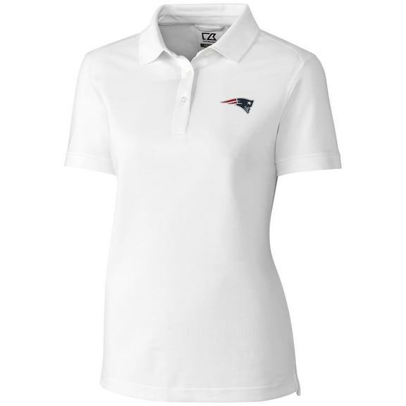 Women's Cutter & Buck White New England Patriots Advantage Polo