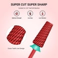 thumbnail image 2 of Brocas para uñas MelodySusie Super Cut Edition 5 en 1, color rojo, 2 of 7