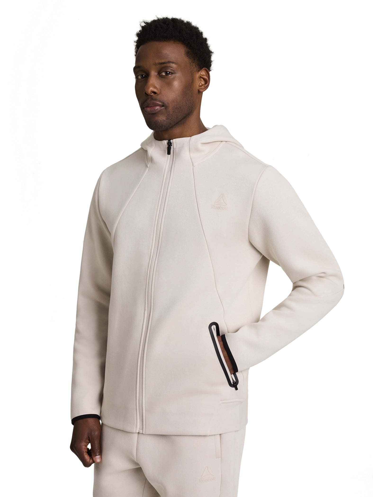 Reebok Men's and Big Men's Momentum Fleece Full Zip Hoodie, Sizes XS-5XL