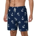 thumbnail image 2 of Gaeub Nautical Themed Simple Anchors Mens Swim Trunks Stretch Beach Shorts Quick Dry for Men Swim Shorts Swimwear with Pockets- Medium, 2 of 9