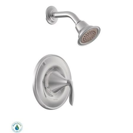 Moen Eva Chrome Shower - Moen T62132EP Eva Posi-Temp Pressure Balanced Shower Trim with Shower Head, Chrome