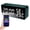 Dark Green, variant on Suodoka Alarm Clock for Bedroom 5 Alarms LED Display Desk Clock with Snooze Countdown Temperature Humidity Display Digital Clock Black (7.28 inches / 18.5 cm)