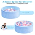 thumbnail image 5 of BEEPRINCESS Foam Ball Pit - Soft Play for Baby Infants and Toddlers Ages 1-3, Round Shape, No Balls Included, Blue, 5 of 9