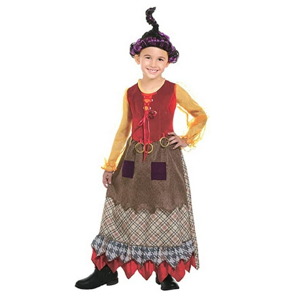 Salem Witch Goofy Hocus Pocus Inspired Mary Child Halloween Costume MD 8-10