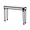 Black & Silver | Console Table, variant on GZXS 48" Mirrored Console Table, Entryway Sofa Table, Modern Rectangular Accent Foyer Table for Living Room, Hallway, Black & Silver