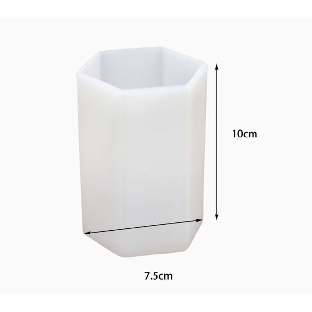 Molde de vela cónica y hexagonal de silicona
