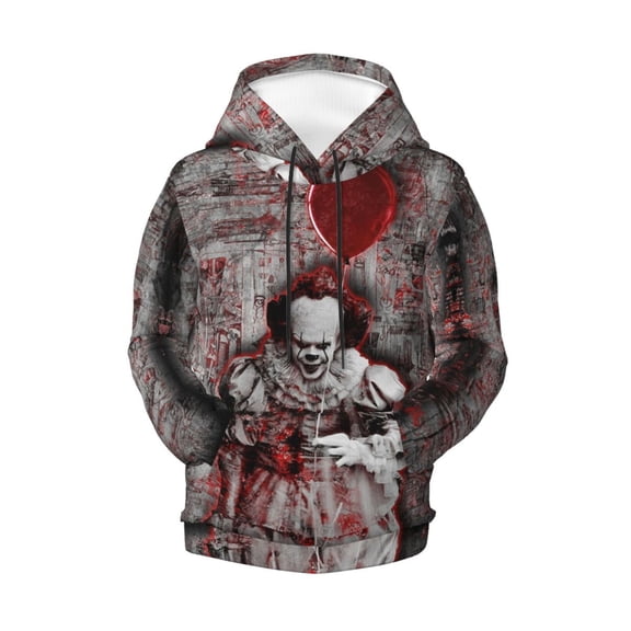 It Pennywise Horror Teen Boys Girls Hoodies 3D Printed Hooded Sweatshirts for Kids Long Sleeve Casual Unisex Pullovers with Pockets