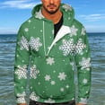 thumbnail image 2 of Aoochasliy Mens Hoodies Pullover Christmas Clearance Sport Sweatshirt Xmas Print Sports Fitness Pullover Half-Zip Sweatshirt, 2 of 5