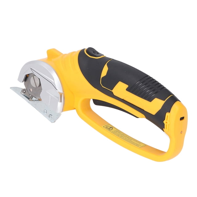 Electric Scissor, Front LED Light Electric Cutter Labor Saving Safety Lock Automatic Blade Sharpening for Fabric