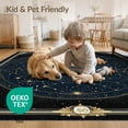 thumbnail image 4 of ODIKA 5'x7' Washable Area Rug Galaxy Constellation Chart With Star Map Planet Rings Celestial Design for Small Living Room, Bedroom, Easy Care, Non-Shedding, Pet Friendly, 4 of 7
