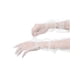 thumbnail image 4 of Guantes largos de ópera de tul para mujer INSPIRE CHIC, guantes de malla transparentes de dedo completo para la noche de boda, color blanco, talla L, 4 of 6