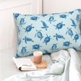 thumbnail image 4 of Salouo Turtle Pattern Pillow Cases,1PC Pillow Covers with Envelope Closure Decorative Pillow Case for Bed Couch,Pillows Not Included-14"x20", 4 of 6