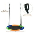 thumbnail image 2 of Gymax 40'' Flying Saucer Tree Swing Outdoor Play Set w/ Adjustable Ropes Colorful, 2 of 10