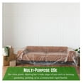 thumbnail image 4 of - Clear Plastic Sheeting - 4 mil - (10' x 100') - Thick Plastic Sheeting, Heavy Duty Polyethylene Film, Drop Cloth Vapor Barrier Covering for Crawl Space, 4 of 7