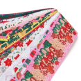 thumbnail image 3 of Cintas de satén de grogrén con estampado navideño para lazos, suministros de embalaje para decoración artesanal, 5 yardas 72256, 3 of 4