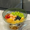 thumbnail image 4 of Transparent Fruit Tray, Household Living Room Coffee Table Snack Bowl for Candy, Nuts & Dried Fruit, 1-Piece Serving Plate for Easy Entertaining & Organized Snack Storage Aestivo | Green, 4 of 8