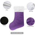 thumbnail image 3 of Christmas Stocking Purple Xmas Stockings Decoration for Family Holiday Party, 3 of 5