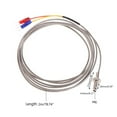 Milue J Type M6 Screw Probe Thermocouple Temperature Sensor with 2M