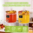 thumbnail image 6 of Clear Plastic Drink Fountain 2-Pack, 2 Gallon Large Capacity Beverage Dispenser, Equipped with Stand, Drip-Free Spigot and Multi-Function Lid for Party Daily Use, 6 of 6