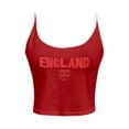 thumbnail image 5 of Unir Women's England Graphic Tank Top Contrast Binding Spaghetti Strap Cropped Casual Summer Cami, 1 Piece, S-L, 5 of 5